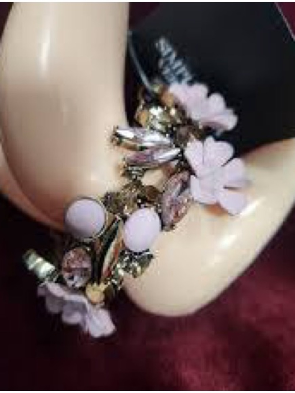 Simply Vera Vera Wang Pink Floral Bracelet, NWT - Picture 2 of 7
